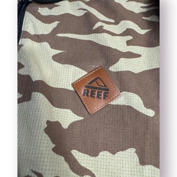 Reef Tango Anorak Lightweight Windbreaker Brown Camouflage Size Medium Gorpcore - Picture 5 of 7